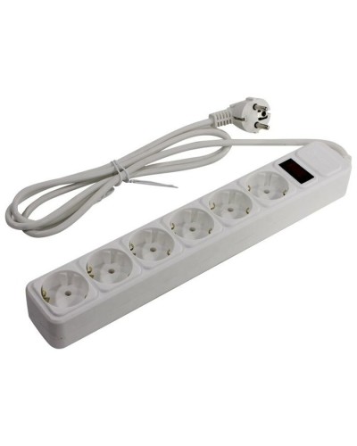 SP6W-118. Сетевой фильтр 6 розеток, 1.8м, белый. 5bites в Люберцах