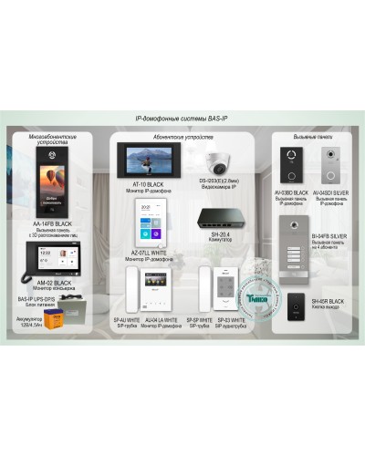 ДМФ-004. IP-домофонные системы BAS-IP. BAS-IP в Люберцах