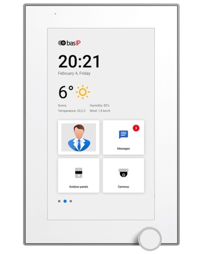 AZ-07L WHITE. Монитор IP-видеодомофона цветной. BAS-IP в Люберцах