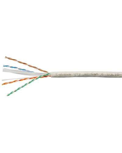 UTP-4P-Cat.6-SOLID-LSZH-WH (11871c-5). Кабель «витая пара» (LAN) для структурированных систем связи. CABEUS в Люберцах