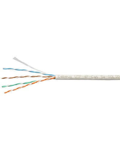 UTP-4P-Cat.5e-SOLID-LSLTx-GY-100 (10945c-5). Кабель «витая пара» (LAN) для структурированных систем связи. CABEUS в Люберцах