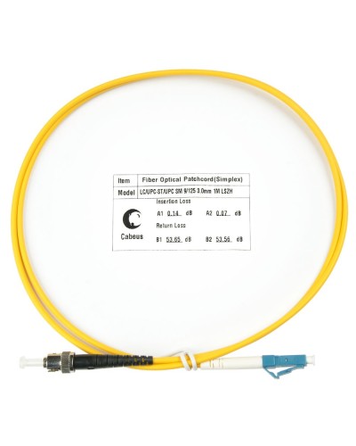 FOP(s)-9-LC-ST-1,5m (8351c). Патч-корд оптический. CABEUS в Люберцах