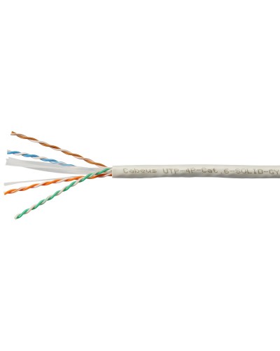 UTP-4P-Cat.6-SOLID-LSLTx-GY-100 (11143c-5). Кабель «витая пара» (LAN) для структурированных систем связи. CABEUS в Люберцах