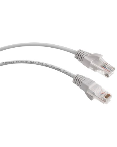 PC-UTP-RJ45-Cat.5e-15m-LSZH (9592c), серый. Патч-корд медный. CABEUS в Люберцах