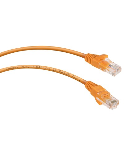 PC-UTP-RJ45-Cat.5e-3m-OR-LSZH (9524c), оранжевый. Патч-корд медный. CABEUS в Люберцах