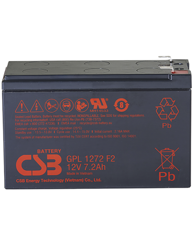 CSB GPL 1272 F2 FR. Аккумулятор герметичный свинцово-кислотный. CSB в Люберцах