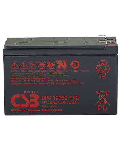 CSB UPS 123607. Аккумулятор герметичный свинцово-кислотный. CSB в Люберцах