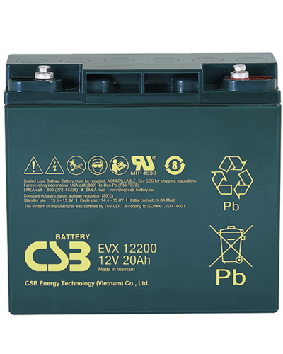 CSB EVX 12200. Аккумулятор герметичный свинцово-кислотный. CSB в Люберцах