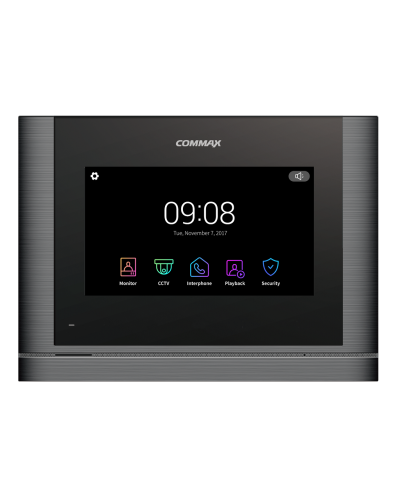 CDV-704MF (темное серебро) Black Smog. Монитор видеодомофона цветной. Commax в Люберцах