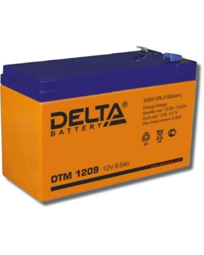 Delta DTM 1209. Аккумулятор герметичный свинцово-кислотный. Delta в Люберцах