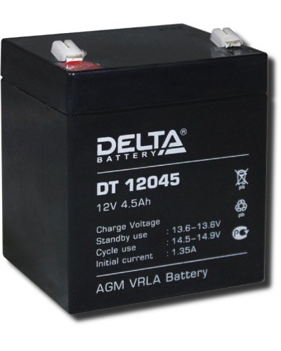 Delta DT 12045. Аккумулятор герметичный свинцово-кислотный. Delta в Люберцах