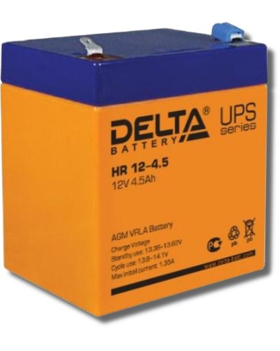 Delta HR 12-4.5. Аккумулятор герметичный свинцово-кислотный. Delta в Люберцах