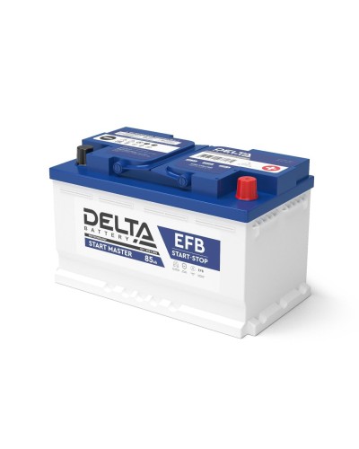 Delta START MASTER EFB 1285 (85 Ah). Аккумулятор автомобильный герметичный свинцово-кислотный. Delta в Люберцах