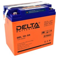 Delta GEL 12-55. Аккумулятор герметичный свинцово-кислотный. Delta