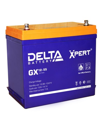 Delta GX 12-55. Аккумулятор герметичный свинцово-кислотный. Delta в Люберцах