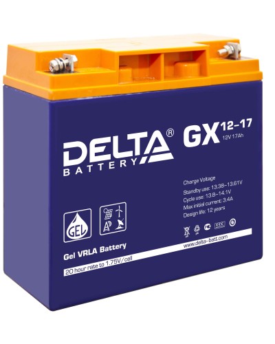 Delta GX 12-17. Аккумулятор герметичный свинцово-кислотный. Delta в Люберцах