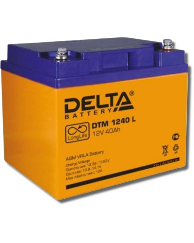 Delta DTM 1240 L. Аккумулятор герметичный свинцово-кислотный. Delta в Люберцах
