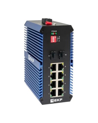 TSX-U-2GX/SFP-8GTP. Промышленный неуправляемый коммутатор. EKF в Люберцах
