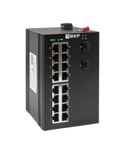 TSX-U-2GX/SFP-16GT. Промышленный неуправляемый коммутатор. EKF в Люберцах