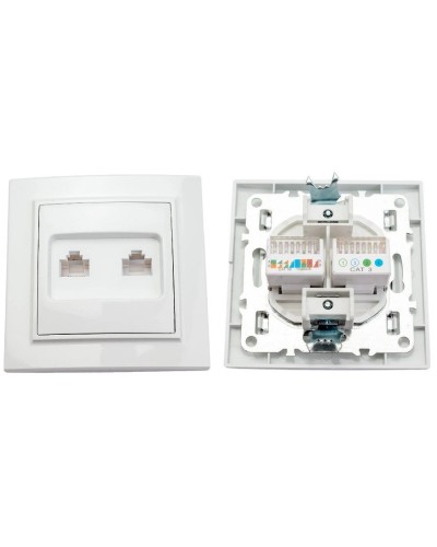 Минск Розетка RJ-45+Phone СП (ERK00-135-10). Розетка RJ-45+Phone СП. EKF в Люберцах