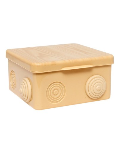 КМР-030-014 с крышкой (100х100х55) светлое дерево IP54 (plc-kmr-030-014-s). Коробка распределительная. EKF в Люберцах