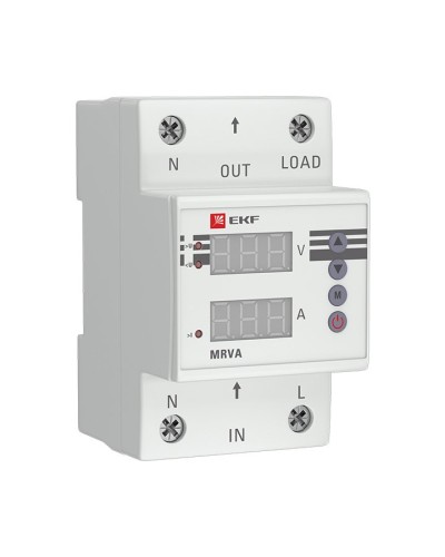 MRVA 40A PROxima (MRVA-40A). Реле напряжения и тока с дисплеем. EKF в Люберцах