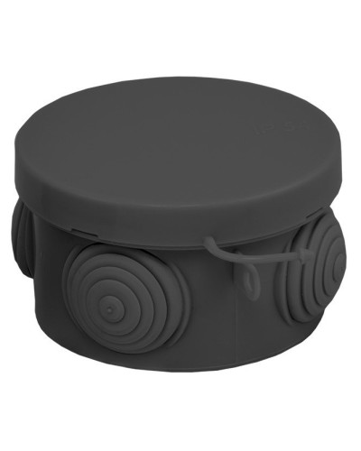 КМР-040-038 с крышкой (65х40) чёрная IP54 (plc-kmr-040-038-b). Коробка распределительная. EKF в Люберцах