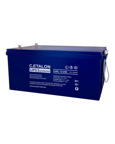 C.ETALON CHRL 12-250. Аккумулятор герметичный свинцово-кислотный. ETALON в Люберцах