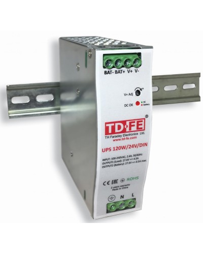 UPS 120W/24V/DIN. Блок бесперебойного питания. FARADAY в Люберцах