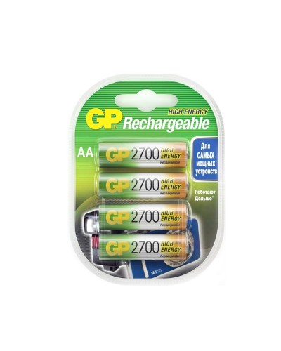 GP 270AAHC AA (GP 270AAHC-2DECRC4), упак. 4 шт.. Перезаряжаемые аккумуляторы. GP Batteries в Люберцах