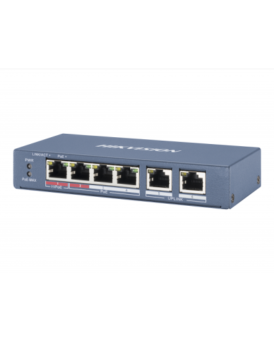 DS-3E0106HP-E. Коммутатор с питанием POE. Hikvision в Люберцах