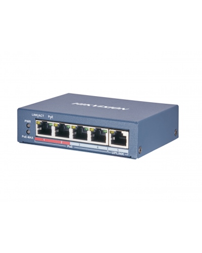 DS-3E0105P-E(B). Коммутатор с питанием POE. Hikvision в Люберцах