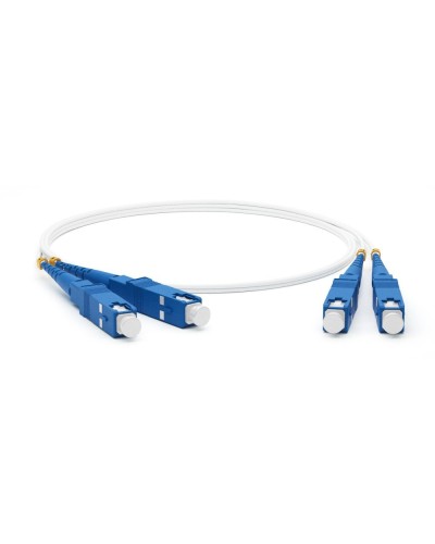 FC-D2-9A1-SC/UR-SC/UR-H-1M-LSZH-WH. Патч-корд волоконно-оптический SC-SC. Hyperline в Люберцах