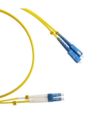 FC-D2-9-LC/UR-SC/UR-H-3M-LSZH-YL. Патч-корд волоконно-оптический LC/UPC-SC/UPC. Hyperline в Люберцах