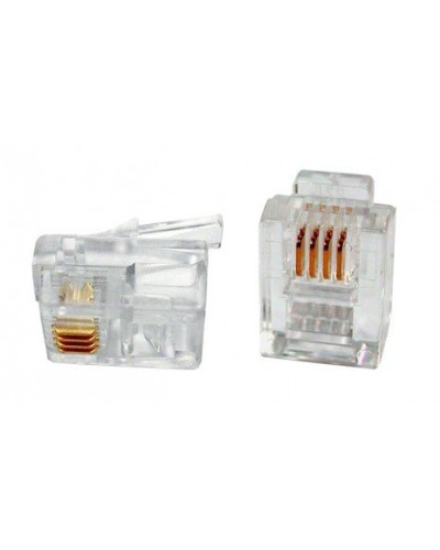 PLUG-6P4C-P-C2-100 (100 шт). Разъем RJ-12. Hyperline в Люберцах