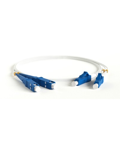 FC-D2-9A1-LC/UR-SC/UR-H-3M-LSZH-WH. Патч-корд волоконно-оптический LC-SC. Hyperline в Люберцах