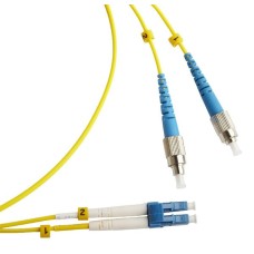 FC-D2-9-FC/UR-LC/UR-H-2M-LSZH-YL. Патч-корд волоконно-оптический FC/UPC-LC/UPC. Hyperline
