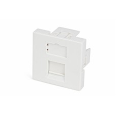 SIP2-1K-M45-45. Вставка 45х45 для 1 модуля формата Keystone Jack, со шторкой. Hyperline