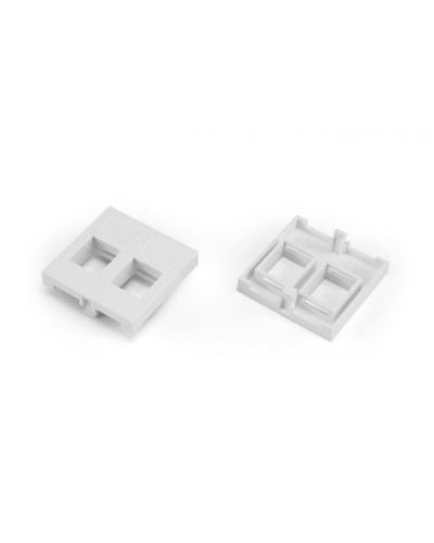SIP2-2N-M45-45. Вставка 45x45 (аналог Mosaic) для 2х модулей формата Keystone Jack. Hyperline в Люберцах