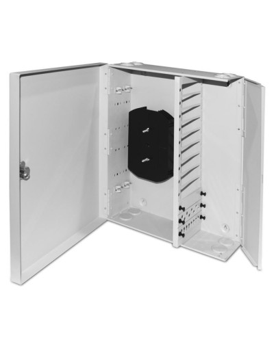 FO-WBX-12xSLT-W140H42-96UN-GY. Кросс оптический настенный. Hyperline в Люберцах