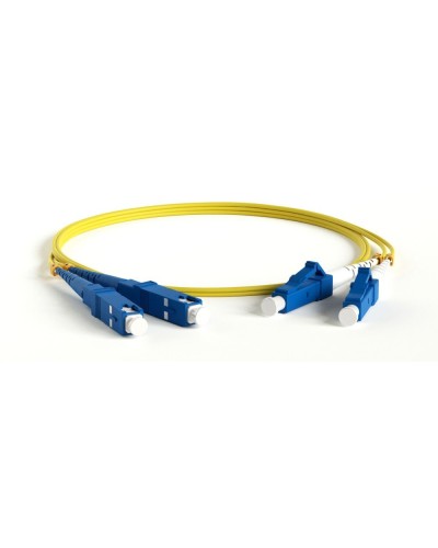 FC-D2-9-LC/UR-SC/UR-H-0.5M-LSZH-YL. Патч-корд волоконно-оптический одномодовый. Hyperline в Люберцах