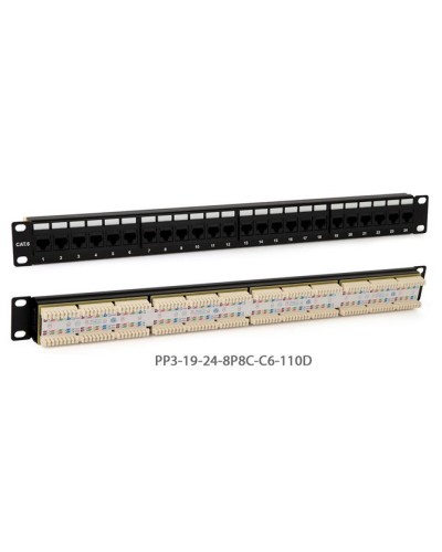PP3-19-24-8P8C-C6-110D. Патч-панель 19. Hyperline в Люберцах