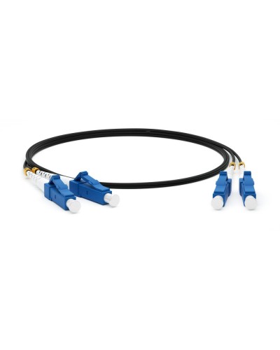 FC-D2-9-LC/UR-LC/UR-H-3M-LSZH-BK. Патч-корд волоконно-оптический одномодовый. Hyperline в Люберцах