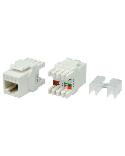 KJ8-8P8C-C6A-180-WH. Вставка Keystone Jack RJ-45. Hyperline в Люберцах