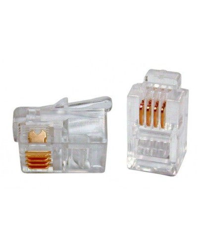 PLUG-4P4C-P-C2-100 (100 шт). Разъем RJ-11. Hyperline в Люберцах