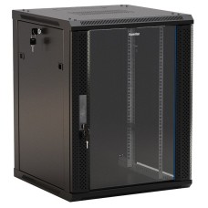 TWB-1866-GP-RAL9004. Шкаф телекоммуникационный 19 настенный 18U. Hyperline
