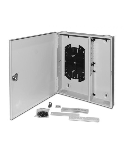 FO-WBX-4xSLT-W140H42-32UN-GY. Кросс оптический настенный. Hyperline в Люберцах