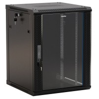 TWB-FC-2266-GP-RAL9004. Шкаф телекоммуникационный 19 настенный 22U. Hyperline