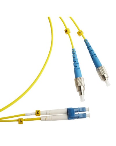 FC-D2-9-FC/UR-LC/UR-H-3M-LSZH-YL. Патч-корд волоконно-оптический FC/UPC-LC/UPC. Hyperline в Люберцах