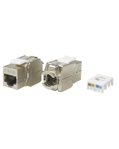 KJ8-8P8C-C6-180-TLS-SH-F-WH. Вставка Keystone Jack RJ-45. Hyperline в Люберцах